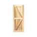 Barn Door - Homacer Paneled Wood Unfinished Barn Door without Installation Hardware Kit Wood in Brown | 36" x 96" | Wayfair HOMDR-3696-XX-Frame