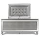 Willa Arlo™ Interiors Bannan Twin Tufted Platform Bed Wood & /Upholstered/Faux leather in Gray | 53.75 H x 42 W x 84 D in | Wayfair