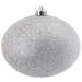 The Holiday Aisle® Glitter Ball Ornament Set of 2 Plastic in Gray/Yellow | 5.5 H x 5.5 W x 5.5 D in | Wayfair EDA24EC6E0C04599A5A830379C5EA467