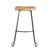 AllModern Dispatch Solid Wood Bar & Counter Stool Wood/Metal in Brown | 30 H x 20 W x 14.25 D in | Wayfair 3954F1412F4247B9B6E27A16AFE43BA8