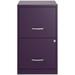 Latitude Run® Kamarion 14.25" Wide 2 -Drawer Steel File Cabinet Metal/Steel in Indigo | 24.5 H x 14.25 W x 18 D in | Wayfair