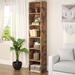 Ebern Designs Jaley 71.5"H, Modern Storage 6-Tier Bookshelf Wood in Brown | 71.5 H x 11.8 W x 9.3 D in | Wayfair E315AC1CC8D646A684872463B6621B31
