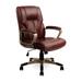 Latitude Run® Leesburg Faux Leather Executive Chair Upholstered in Brown | 26.77 W x 25.2 D in | Wayfair 8A7092E5F8394DE680C4BD698E0CAA13