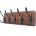 Red Barrel Studio® Sayah 5 - Hook Coat Rack Wood/Metal in Black/Brown/Green | 4 H x 8 W x 0.8 D in | Wayfair ED5BE087D98643218EFFCA83C47BBD35