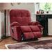 Latitude Run® Power Reclining Heated Massage Chair in Red | 41.6 H x 36.2 W x 37 D in | Wayfair F86FB5690B084B8992EA268CDDB63951