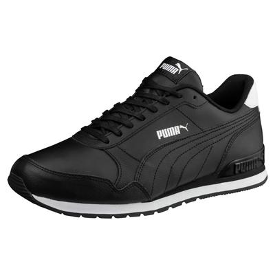 Sneaker PUMA "ST RUNNER V2 FULL L", Gr. 45, schwarz (puma schwarz, puma schwarz, puma weiß), Leder, sportlich, Schuhe Image