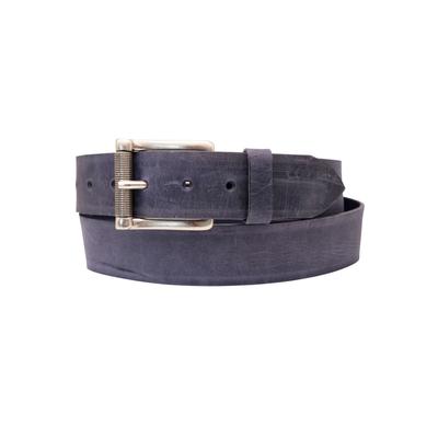 Ledergürtel ANNAMATONI, Damen, Gr. 85, blau, Rindsleder, unifarben, modisch, Gürtel Image