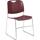 National Public Seating | NPS Polypropylene Blue &amp; Burgandy Stacking Chair - Chrome Frame, 17&quot; Wide x 22-1/2&quot; Deep x 31&quot; High | Part #8508