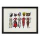 London Show Girls Limited Edition Print - Charlotte Posner - Wall Art, A3 Black frame