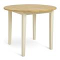 Habitat Chicago Solid Wood 2-4 Seater Dining Table-Off White