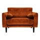 Habitat Jacob Fabric Cuddle Chair - Orange