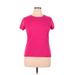 Tek Gear Active T-Shirt: Pink Solid Activewear - Women's Size X-Large