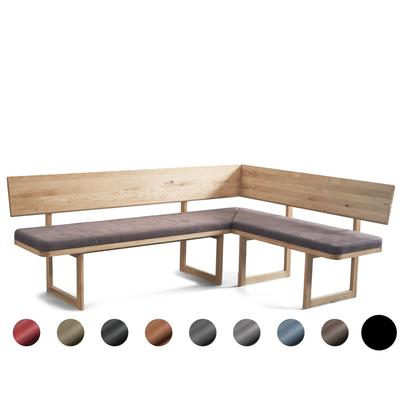 Schösswender »Deven« Eckbank 160/210 cm / Gavin 29 schwarz / Wildeiche Samtlack Image