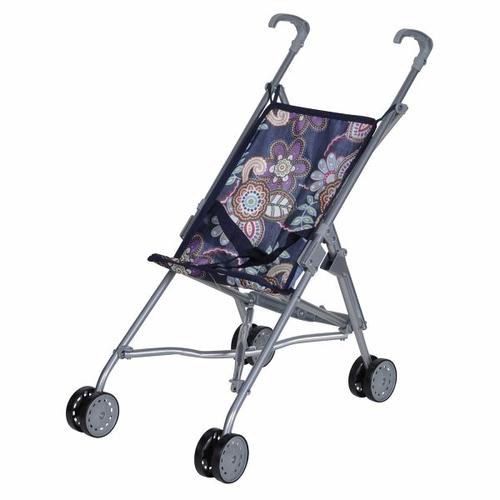 Knorrtoys 12678 - Puppenbuggy Sim, Blue Flowers - Knorrtoys