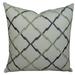 Plutus 20 x 36 in. King Size Lyford Handmade Throw Pillow - White Purple & Taupe