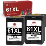 61 XL 61 Ink Cartridge Toner Kingdom 61XL Black Ink Cartridge Replacement for HP Ink 61 XL 61XL for HP Envy 4500 5530 4502 5535 5534 officejet 4630 4635 Deskjet 1000 1010 1510 Printer (2 Black)