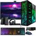 Restored Gaming Desktop PC Intel i7 4th Gen TechMagnet Zeus Pro 4 GT 1030 8GB RAM ARGB 1TB SSD + 2TB HDD 27 Inch 165hz Gaming Monitor RGB Front Panel 385 patterns RGB Kit Win 10 Pro (Refurbished)