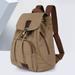 Vintage Canvas Backpack Purse for Women Men 11.8 x 5.9 x 15.7 Flap DrawstringRucksack Casual Laptop Daypacks forHiking Caming Shopping Traveling Work