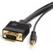 VGA Cable Male to Male with 3.5mm Aux Audio Monitor SVGA PC 15 Pin Cord 15 Feet