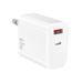 USB C GaN Charger 65W Fast Wall Charger PD 3.0 Type C Charging Block Travel Charger Adapter for T-Mobile REVVL V - GaN PPS Fast Dual-Port Adapter - White