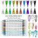 10pcs Metal Giltter 3D Nail Art Pens Set Double-ended Nail Art Pens Manicure Polish Tools for Painting Nails DIY Nail Art Beauty