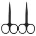 2PCS Small Nose Scissors Facial Hair Scissors Mini Beauty Scissors Stainless Steel Trimming Pointed Scissor for Grooming Eyebrows Nose Mustache Beard