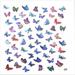 Nail 8 Sheet Butterfly Nail Stickers 3D Self Adhesive Nail Decals Colorful Butterflies Spring Flowers Nail Designs For Acrylic Nails Supplies Manicure Decorations Semi Cu Gel Nails