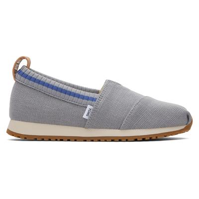 TOMS Kids Youth Grey 's Heritage Canvas Alp Resident Sneaker Shoes, Size 1.5