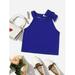 Sleeveless Toddler Girls Bow Detail Halter Tops T Shirts S221905X Royal Blue 7Y(48IN)