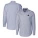 Men's Cutter & Buck Light Blue Denver Broncos Helmet Stretch Oxford Long Sleeve Button-Down Shirt