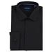 Nautica Men's Wrinkle-Resistant Dress Shirt Black, 15-15.5 34-35