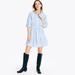 Nautica Women's Quarter-Sleeve Striped Shirt Dress Bolt Blue, S