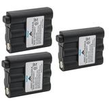 Kastar 3-Pack Battery Compatible with Midland XT511 X-Talker T290 X-Talker T290VP4 X-Talker T295 X-Talker T295VP4 X-Talker T299 GXT1000G GXT1000VP4 GXT1000X3VP4 GXT1030VP4 GXT1050VP4