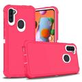 For Samsung Galaxy A21 / SM-A115 Slim Dual layer Shockproof Armor Hybrid Case Cover Pink/White