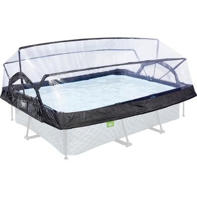 Poolverdeck EXIT "multifunktionale Abdeckung", transparent, B:220cm H:85cm T:150cm, Polyvinylchlorid (PVC), Verdecke, zu