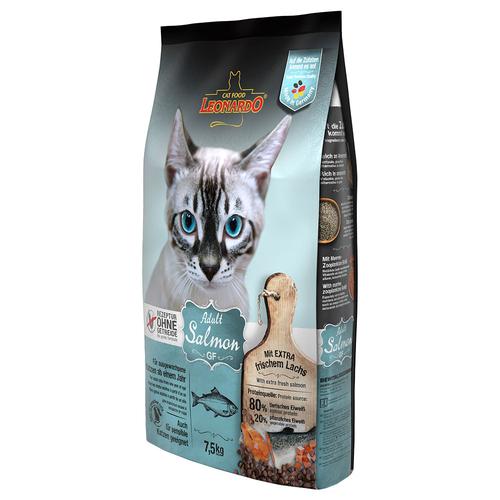 2x 7,5kg Adult Lachs Grainfree Leonardo Trockenfutter für Katzen