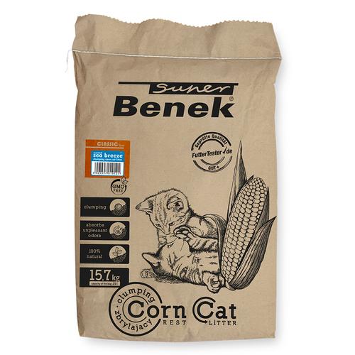 25 l Super Benek Corn Cat Meeresbrise Katzenstreu