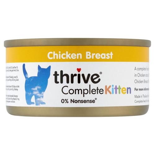 12x75g Thrive Complete Kitten Huhn Katzenfutter nass