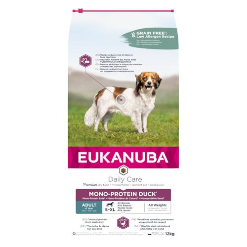 12kg Eukanuba Daily Care Monoprotein Ente Hundefutter trocken