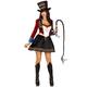 LEG AVENUE 2 PC Classic Ringmaster, includes sequin trimmed satin dress with embroidered tailcoat and top hat