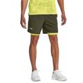 Under Armour Herren Launch Run 2-in-1-Shorts, 17,8 cm Shorts, Marine Od Green/Lime Yellow/Reflective, S