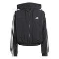 Adidas Damen Windbreaker Jacke, schwarz/weiß, 32