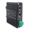 Hardened Industrial Gigabit PoE++ Injector 12-48VDC Input with DIN-Rail and Wall Mount Connecting The IEEE 802.3 at PoE Device (95W)