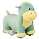 COSTWAY Kids Electric Ride on Toy, 6V Battery Powered Ride on Unicorn/Dinosaur/Cow with Wheels, Foot Pedal, Music, Plush Cute Riding Animal for Girls Boys (Dinosaur)