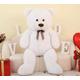 MorisMos White Giant Teddy Bear for Girlfriend, 130cm XXL Large Plush Bear Stuffed Animal Soft Cuddly Toy, Big Birthday Gifts for Women Girls Kids Baby Shower Party Decorations