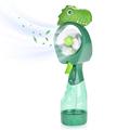QearFun Dinosaur Handheld Misting Fan with Water Spray,Personal Fan with Battery Operated,Portable Kids Fan for Boys, Cute Fan with Mist to Keep Cool Off (Green)