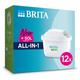 BRITA MAXTRA PRO All In One Water Filter Cartridge 12 Pack - Original BRITA refill reducing impurities, chlorine, pesticides and limescale for tap water with better taste, White