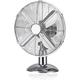 1ABOVE 12 Inch Chrome Desk Fan | Electric Fan with 3 Speed | Strong Resistant Base Desktop/Bedside Fan | Oscillating Fan for Home & Office (12 INCH DESK)