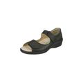 Sandale NATURAL FEET "Tunis" Gr. 35, schwarz Damen Schuhe Sandalen mit stoßdämpfender PU-Laufsohle