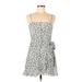 Polly Casual Dress - A-Line Square Sleeveless: White Dresses - Women's Size 6